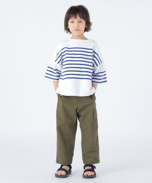 SHIPS KIDS(シップスキッズ)/SHIPS KIDS:100～170cm / パネル ボーダー 半袖 TEE/img19