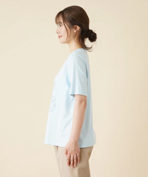 Leilian(レリアン)/フラワーボックスプリントTシャツ【Leilian WHITE LABEL】/img11
