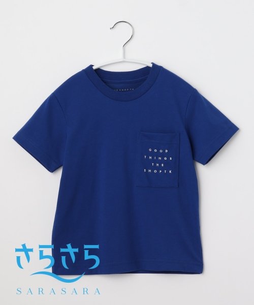 THE SHOP TK（KID）(ザ　ショップ　ティーケー（キッズ）)/【100－140】ポケットロゴ刺繍さらさらTシャツ/img15