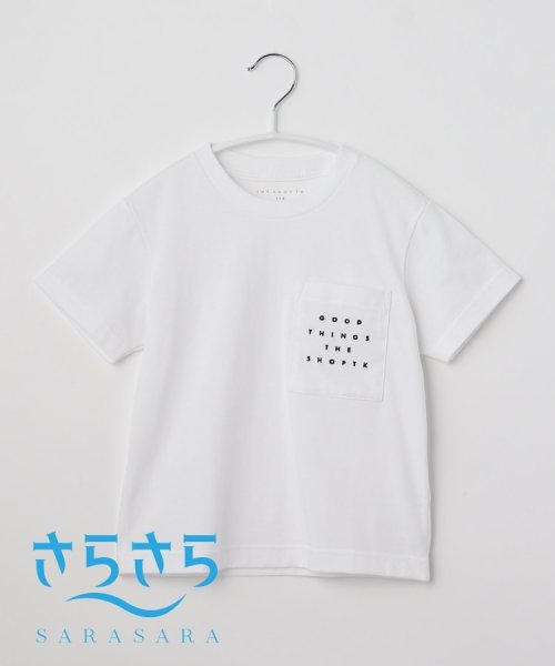 THE SHOP TK（KID）(ザ　ショップ　ティーケー（キッズ）)/【100－140】ポケットロゴ刺繍さらさらTシャツ/img16