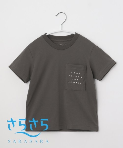 THE SHOP TK（KID）(ザ　ショップ　ティーケー（キッズ）)/【100－140】ポケットロゴ刺繍さらさらTシャツ/img18