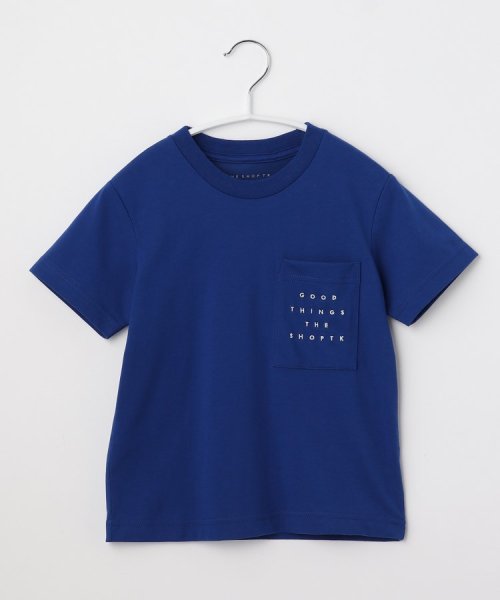 THE SHOP TK（KID）(ザ　ショップ　ティーケー（キッズ）)/【100－140】ポケットロゴ刺繍さらさらTシャツ/img19