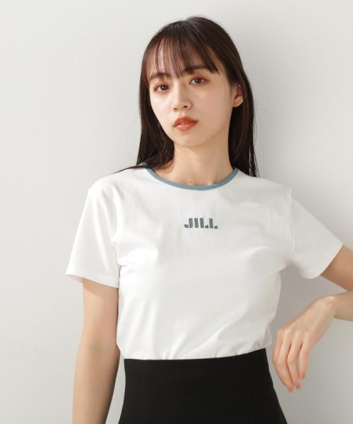 JILL by JILL STUART(ジル バイ ジル スチュアート)/バイカラーパイピングシシュウロゴTシャツ/img06