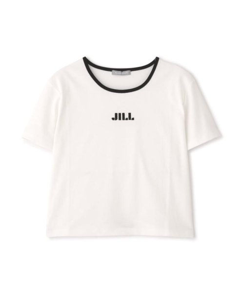 JILL by JILL STUART(ジル バイ ジル スチュアート)/バイカラーパイピングシシュウロゴTシャツ/img14