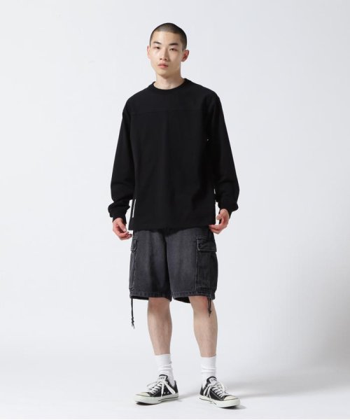 AVIREX(AVIREX)/BASIC HEAVYWEIGHT L/S FOOTBALL T－SHIRT / ベーシック ヘビーウェイト 長袖 フットボール Tシャツ /img05