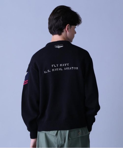 AVIREX(AVIREX)/NAVAL CREWNECK KNIT / ネイバル クルーネック ニット / AVIREX / アヴィレックス/img04