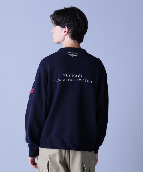 AVIREX(AVIREX)/NAVAL CREWNECK KNIT / ネイバル クルーネック ニット / AVIREX / アヴィレックス/img14