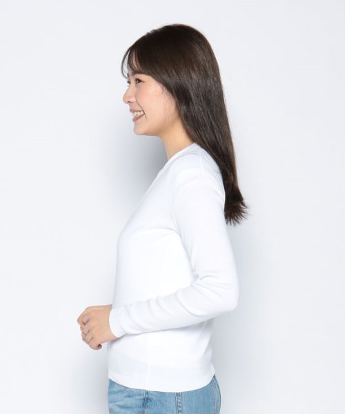 BENETTON (women)(ベネトン（レディース）)/コットン100％無地Vネック長袖ニットセーター/img16