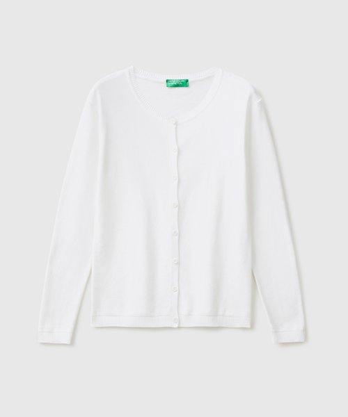 BENETTON (women)(ベネトン（レディース）)/コットン100％無地クルーネック長袖カーディガン/img12