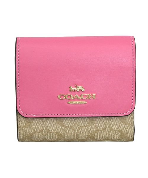 COACH(コーチ)/COACH コーチ SMALL TRIFOLD WALLET シグネチャー 三つ折り 財布/img01