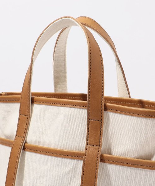 【別注】AMIACALVA レザーハンドルキャンバストート 