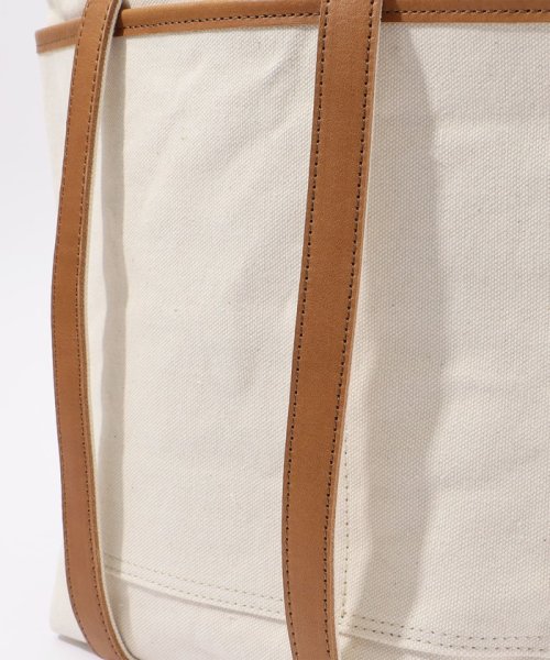 【別注】AMIACALVA レザーハンドルキャンバストート 