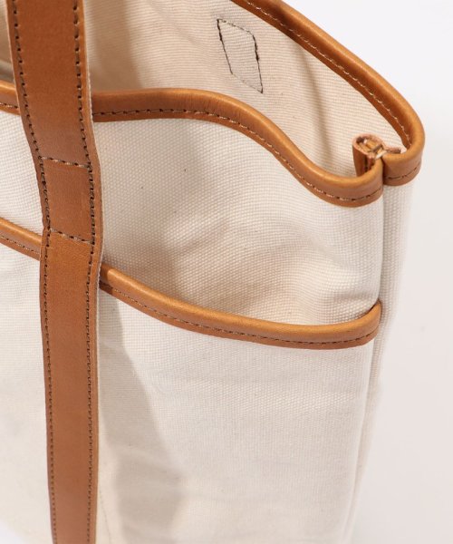 【別注】AMIACALVA レザーハンドルキャンバストート 