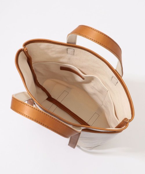 【別注】AMIACALVA レザーハンドルキャンバストート 