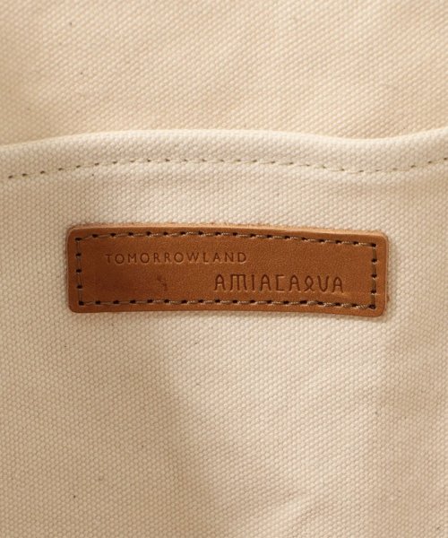 【別注】AMIACALVA レザーハンドルキャンバストート 