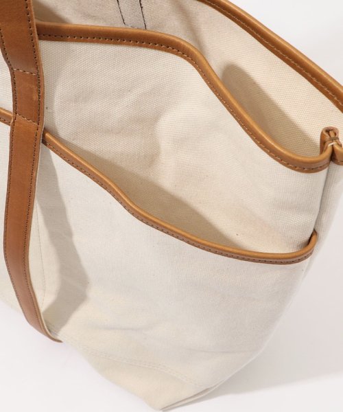 【別注】AMIACALVA レザーハンドルキャンバストート 