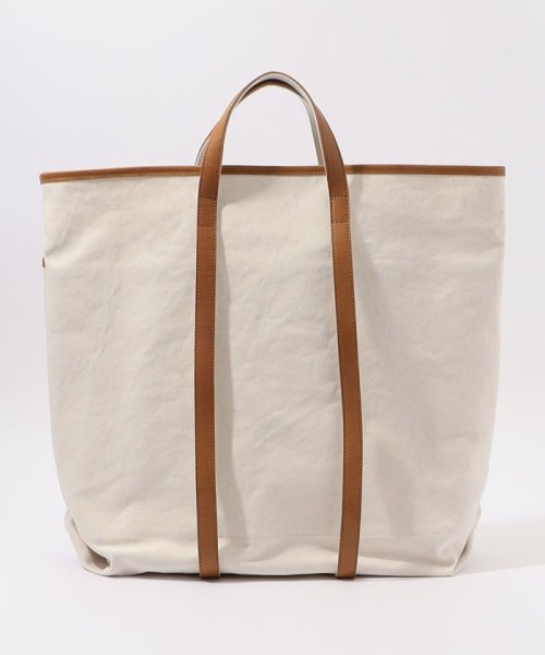 【別注】AMIACALVA レザーハンドルキャンバストート 