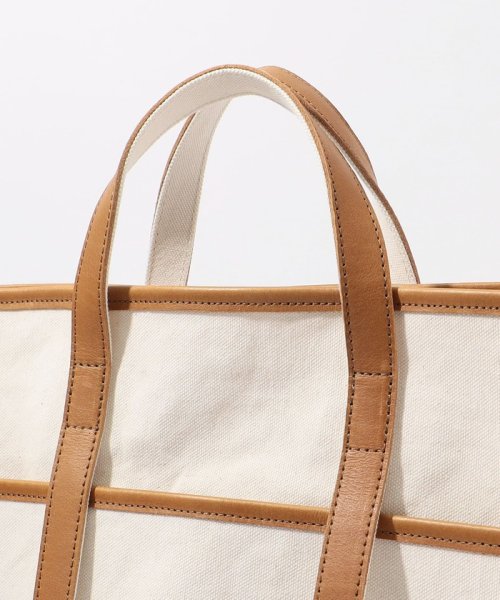 【別注】AMIACALVA レザーハンドルキャンバストート 