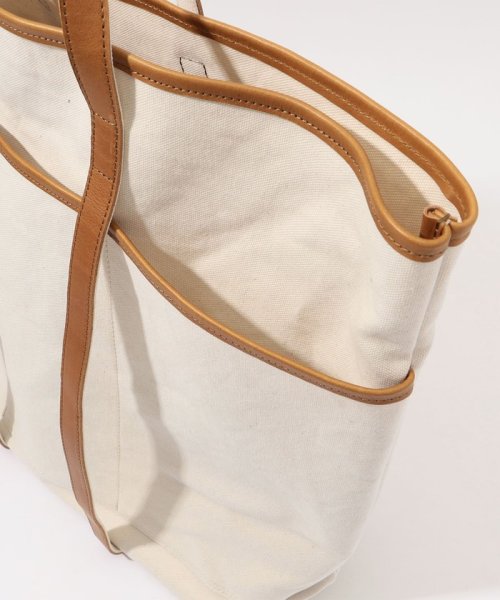 【別注】AMIACALVA レザーハンドルキャンバストート 