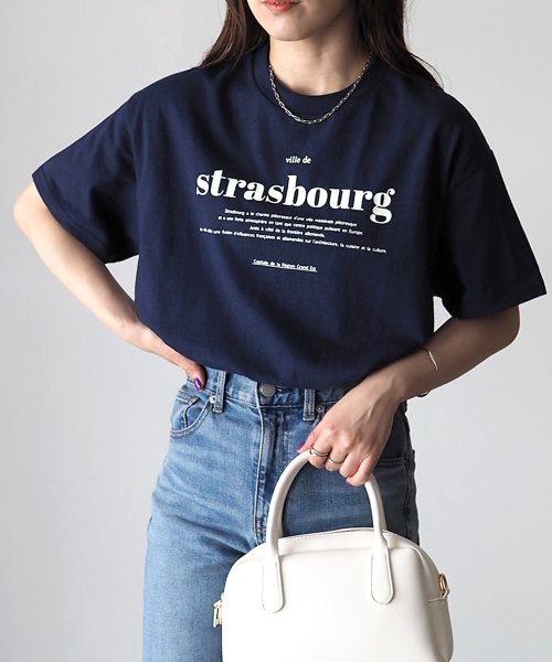 Riberry(リベリー)/【GILDAN】 strasbourgプリントTシャツ/img44