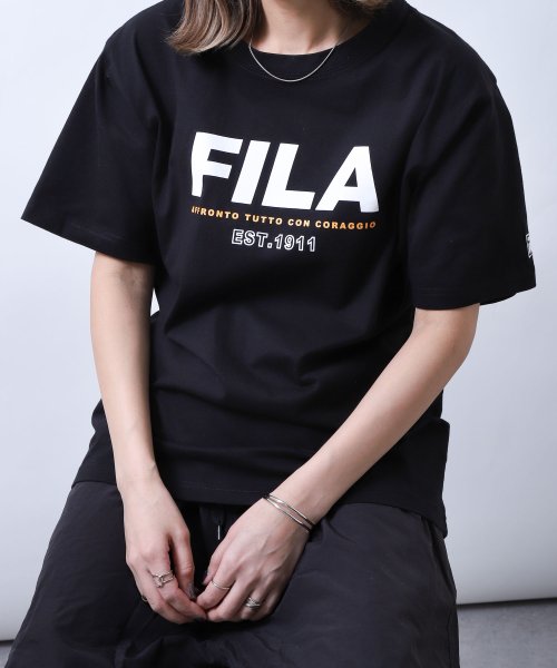 ZIP FIVE(ジップファイブ)/高密度韓国風センターロゴプリントTシャツ/img17