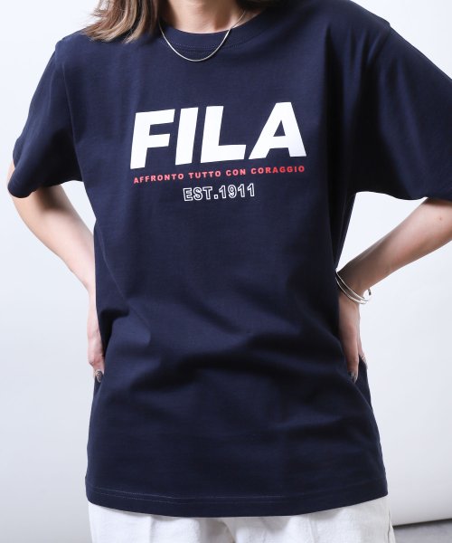 ZIP FIVE(ジップファイブ)/高密度韓国風センターロゴプリントTシャツ/img18