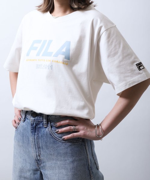 ZIP FIVE(ジップファイブ)/高密度韓国風センターロゴプリントTシャツ/img19