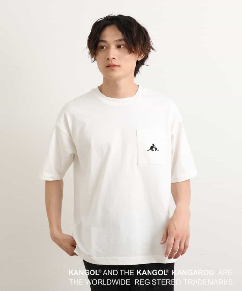 a.v.v (MEN)(アー・ヴェ・ヴェメンズ)/【コラボ/KANGOL】胸ポケットプリントTシャツ/img21