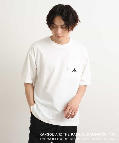 a.v.v (MEN)(アー・ヴェ・ヴェメンズ)/【コラボ/KANGOL】胸ポケットプリントTシャツ/img22