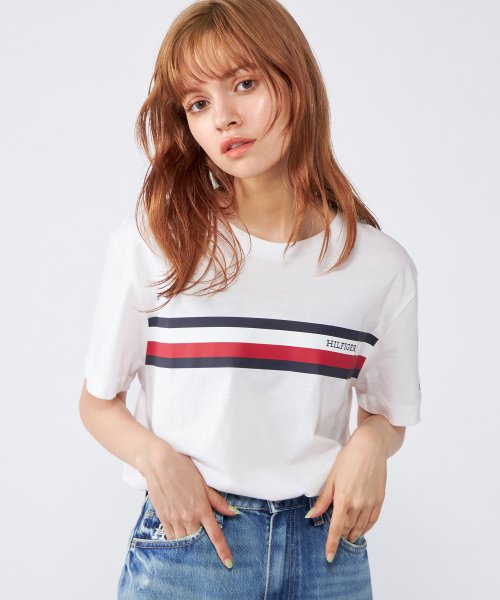 TOMMY HILFIGER(トミーヒルフィガー)/モノタイプチェストストライプTシャツ/img03