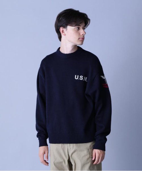 AVIREX(AVIREX)/NAVAL CREWNECK KNIT / ネイバル クルーネック ニット / AVIREX / アヴィレックス/img15