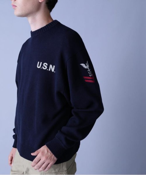 AVIREX(AVIREX)/NAVAL CREWNECK KNIT / ネイバル クルーネック ニット / AVIREX / アヴィレックス/img21