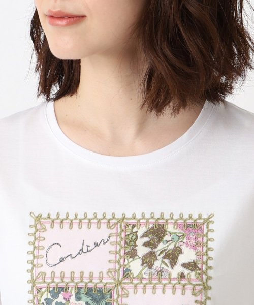CORDIER(ＣＯＲＤＩＥＲ)/プリント&刺繍デザインラグジュアリーTシャツ/img04