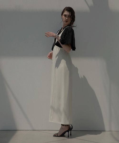 MIELI INVARIANT(ミエリ インヴァリアント)/Wide Strap Salopette Pants/img04