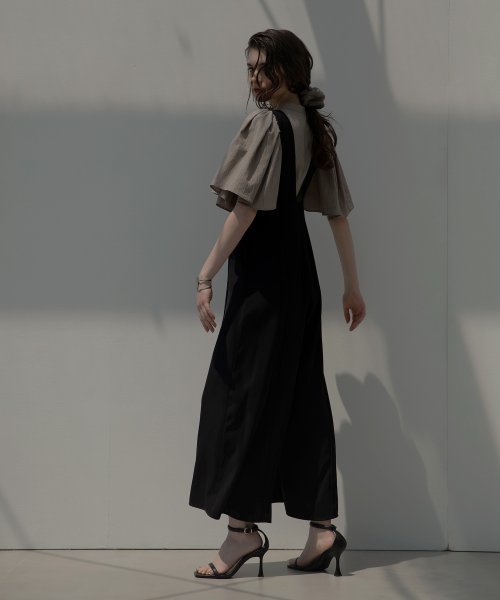 MIELI INVARIANT(ミエリ インヴァリアント)/Wide Strap Salopette Pants/img18