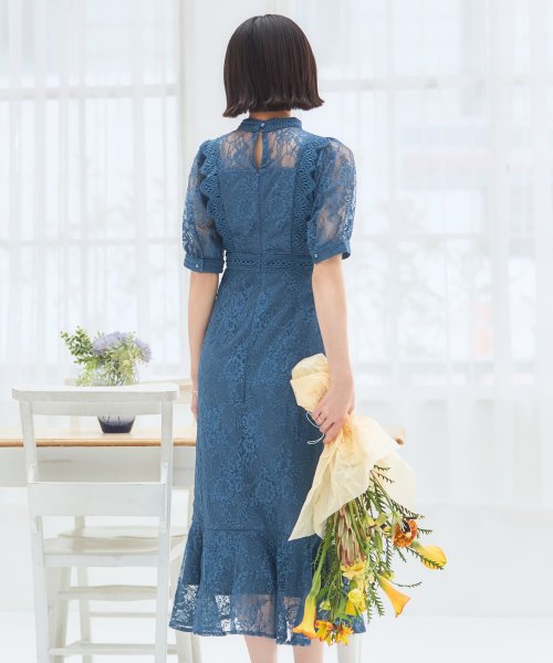 DRESS+(ドレス プラス)/ワンピース ドレス レース タイト 結婚式 5分袖/img25