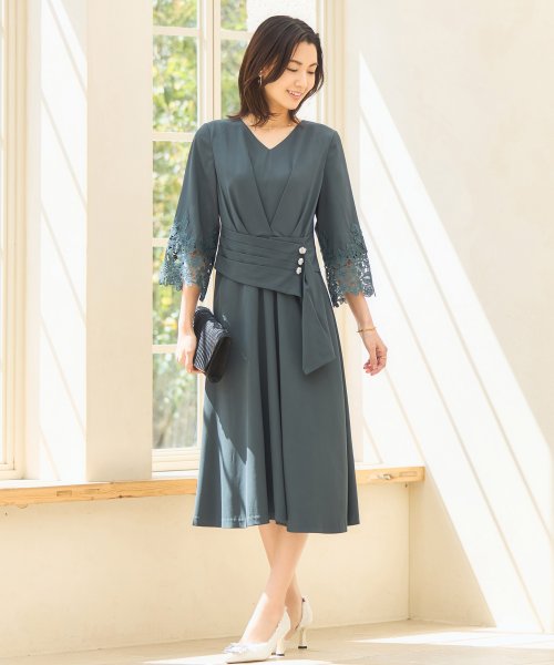 DRESS+(ドレス プラス)/フォーマル ワンピース ドレス 結婚式 七分袖/img15