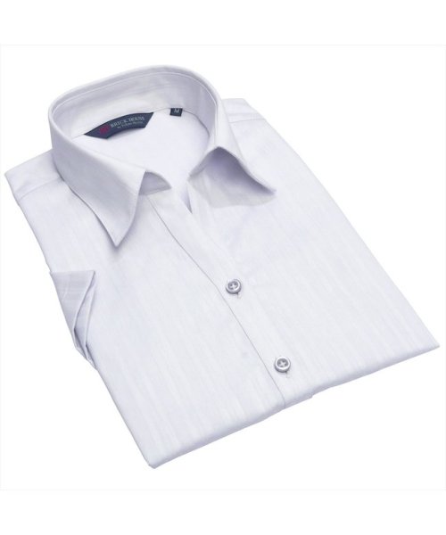 TOKYO SHIRTS(TOKYO SHIRTS)/形態安定 スキッパー衿 綿100% 半袖 レディースシャツ/img01