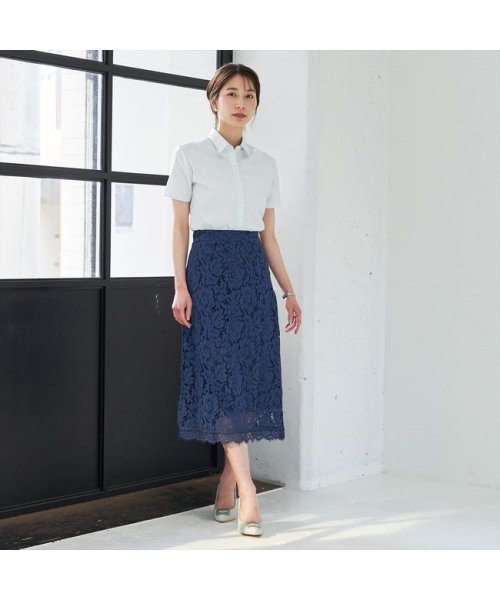 TOKYO SHIRTS(TOKYO SHIRTS)/形態安定 レギュラー衿 綿100% 半袖 レディースシャツ/img02