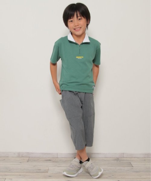 ikka kids(イッカ　キッズ)/襟配色ハーフジップTシャツ（120〜160cm）/img21