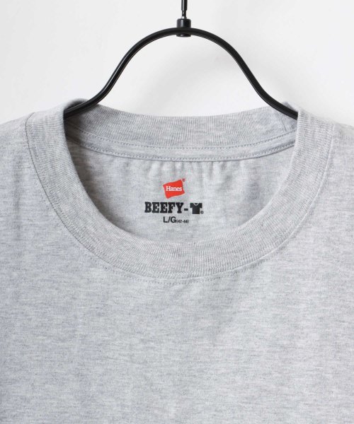 LAZAR(ラザル)/【Lazar】Hanes/へインズ BEEFY/ビーフィー 無地 クルーネック 半袖Tシャツ/パックT/img01