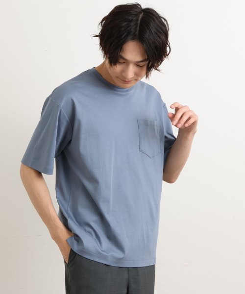 a.v.v (MEN)(アー・ヴェ・ヴェメンズ)/【接触冷感/S－XXL】シルケットスムースワイドシルエットTシャツ/img32