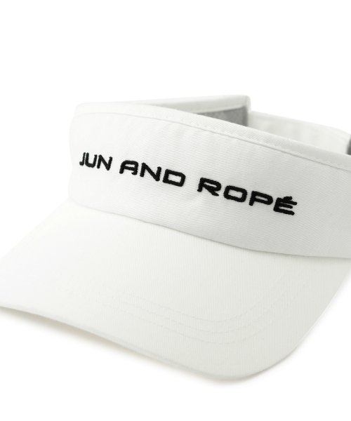JUN and ROPE(ジュン＆ロペ)/ベーシックロゴ刺繍ツイルバイザー/img06