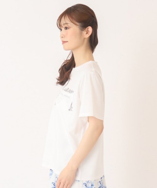  LAURA ASHLEY(ローラアシュレイ)/【接触冷感/洗える】ブランブル柄ポケットTシャツ/img02