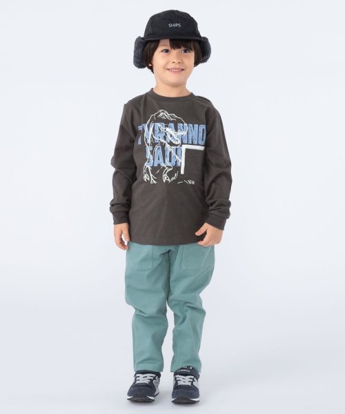 SHIPS KIDS(シップスキッズ)/SHIPS KIDS:100～130cm / 恐竜 蓄光 プリント 長袖 TEE/img01