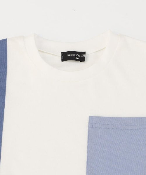 COMME CA ISM KIDS(コムサイズム（キッズ）)/パッチワーク　配色切り替え半袖Tシャツ/img02