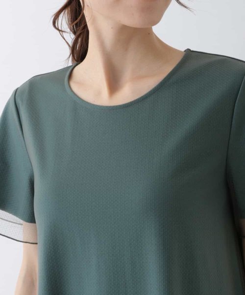 チュールレイヤードワンピース 