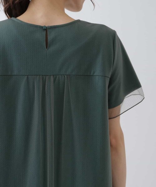 チュールレイヤードワンピース 