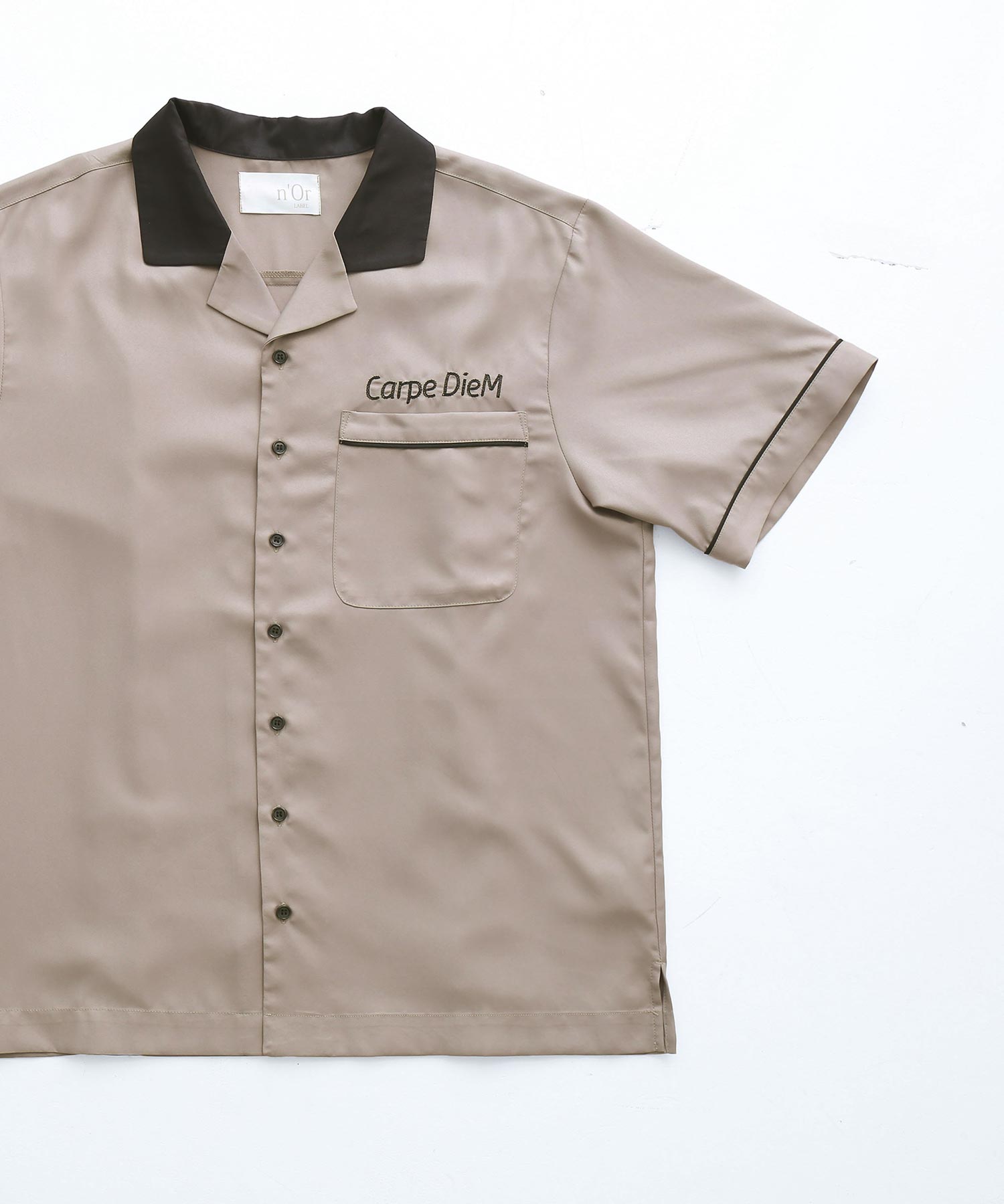 刺繍ロゴ配色ボウリングシャツ』(505392654) | オシャレウォーカー 