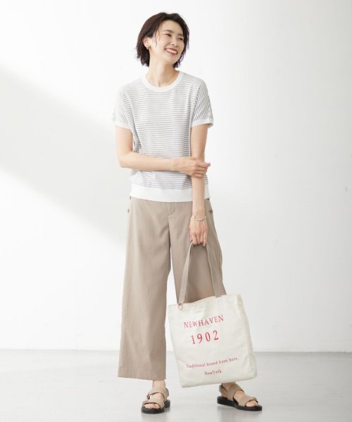 J.PRESS LADIES(J．プレス　レディス)/【WEB限定カラーあり・A4サイズ収納可・セットアイテム】ポーチ付き PRINTED トート バッグ/img14